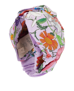 Gucci Floral Head Band, Silk, Purple, Sz M, B, 3*